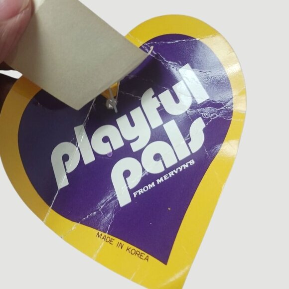 Playful pals Vtg Dragon Rare 80's Plush Toy With Wings purple & pink - Picture 9 of 9